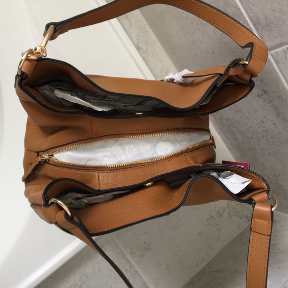 SOLD!  Vince Camuto Jody Hobo Leather - Dark Wheat - Picture 7 of 13
